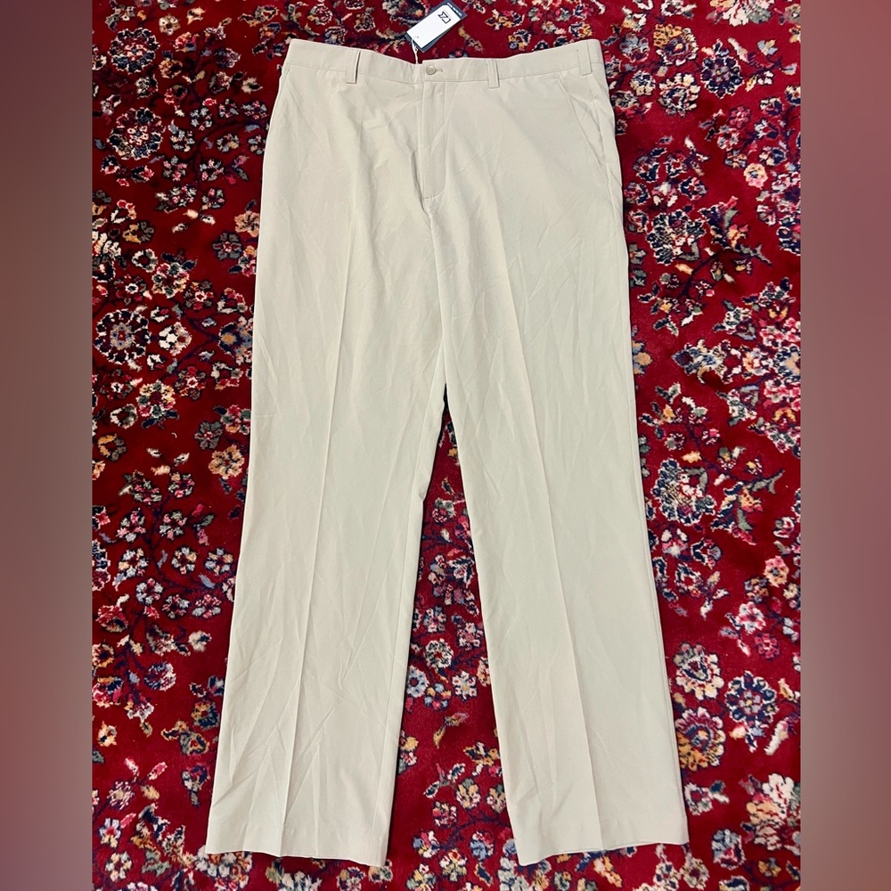 New! Men's Tan Pants cutter & buck drytec 50 • size 38